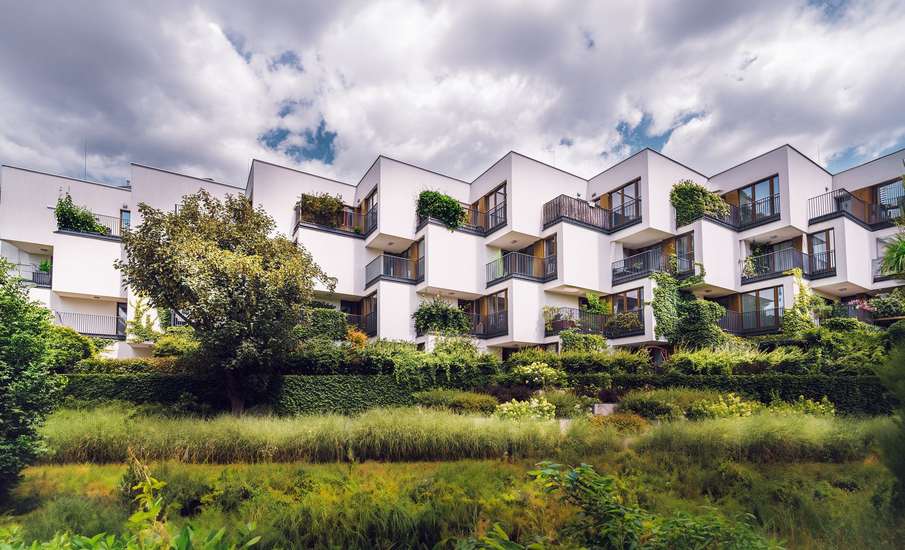 Modern residential buildings